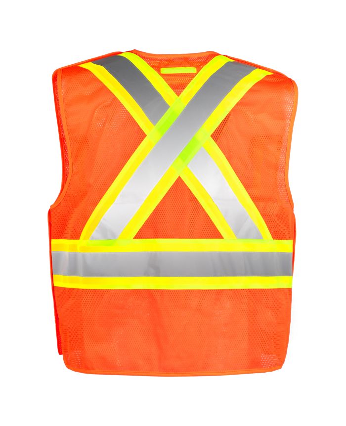 Hi-Vis 5 Point Tear Away Mesh Vest by TERRA Workwear - Style 116523