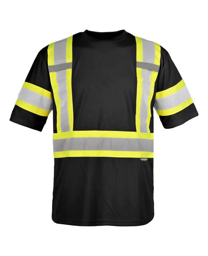 Hi-Vis Short Sleeve T-Shirts by TERRA Workwear - Style 116524