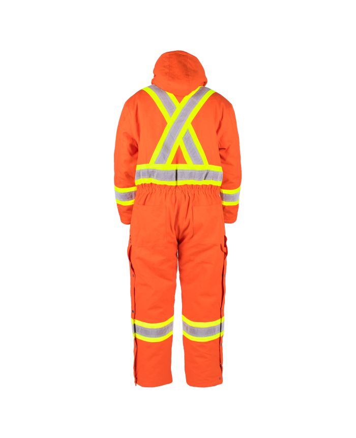 Hi-Vis Lined Canvas Coverall by TERRA Workwear - Style 116571