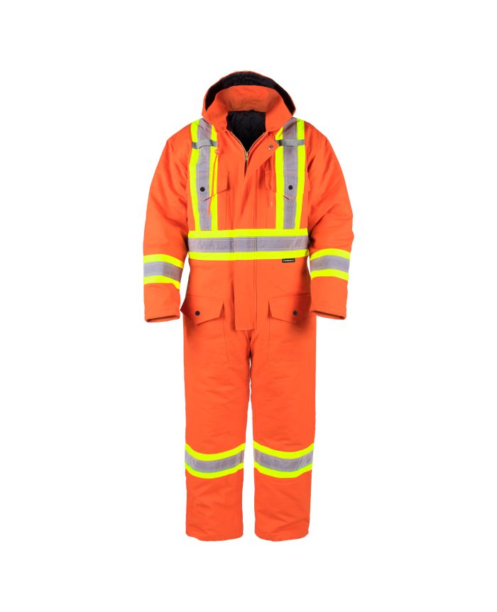 Hi-Vis Lined Canvas Coverall by TERRA Workwear - Style 116571
