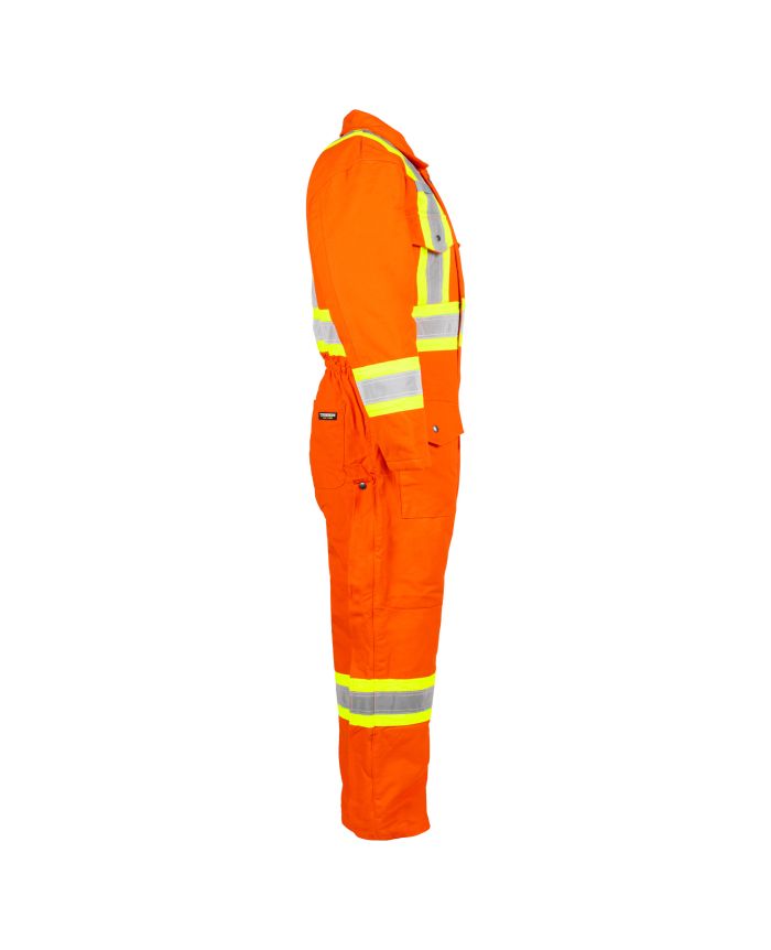Hi-Vis Lined Canvas Coverall by TERRA Workwear - Style 116571