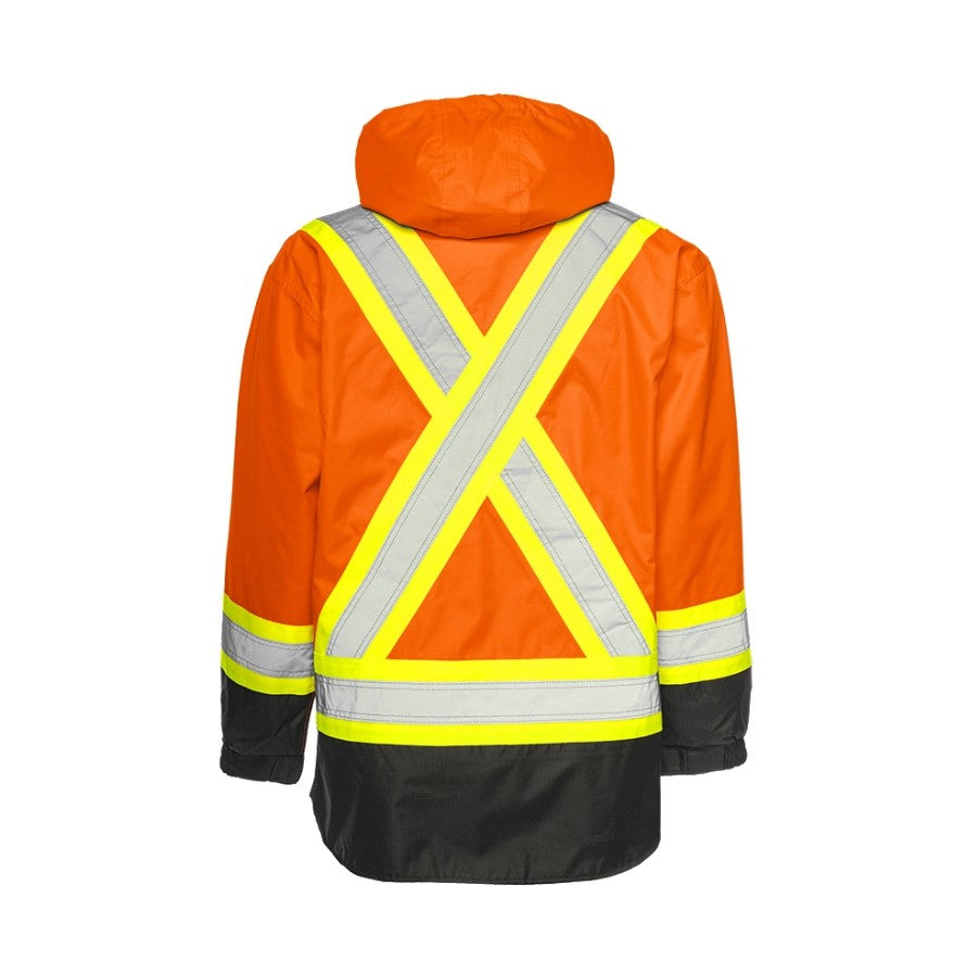 Hi-Vis 6-In-1 Winter Traffic Parka by Ground Force- Style TP6