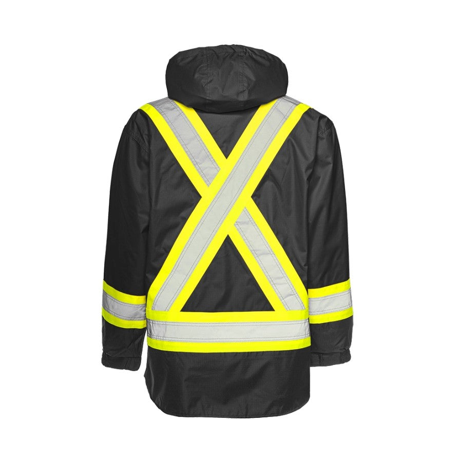 Hi-Vis 6-In-1 Winter Traffic Parka by Ground Force- Style TP6