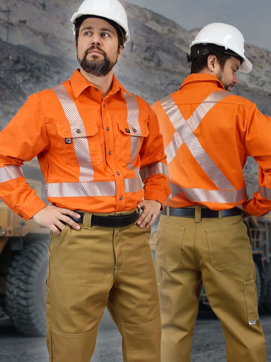 Westex UltraSoft 7 oz Deluxe Segmented Striped Work Shirt by IFR Workwear – Style 652