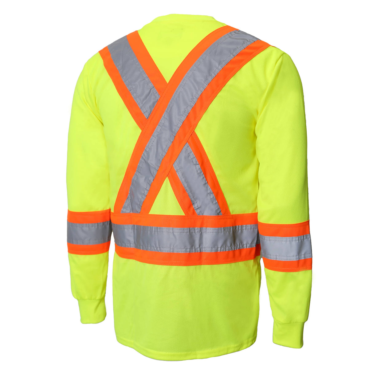 High-Vis Long Sleeve T-Shirt by Jackfield - Style 10-665R