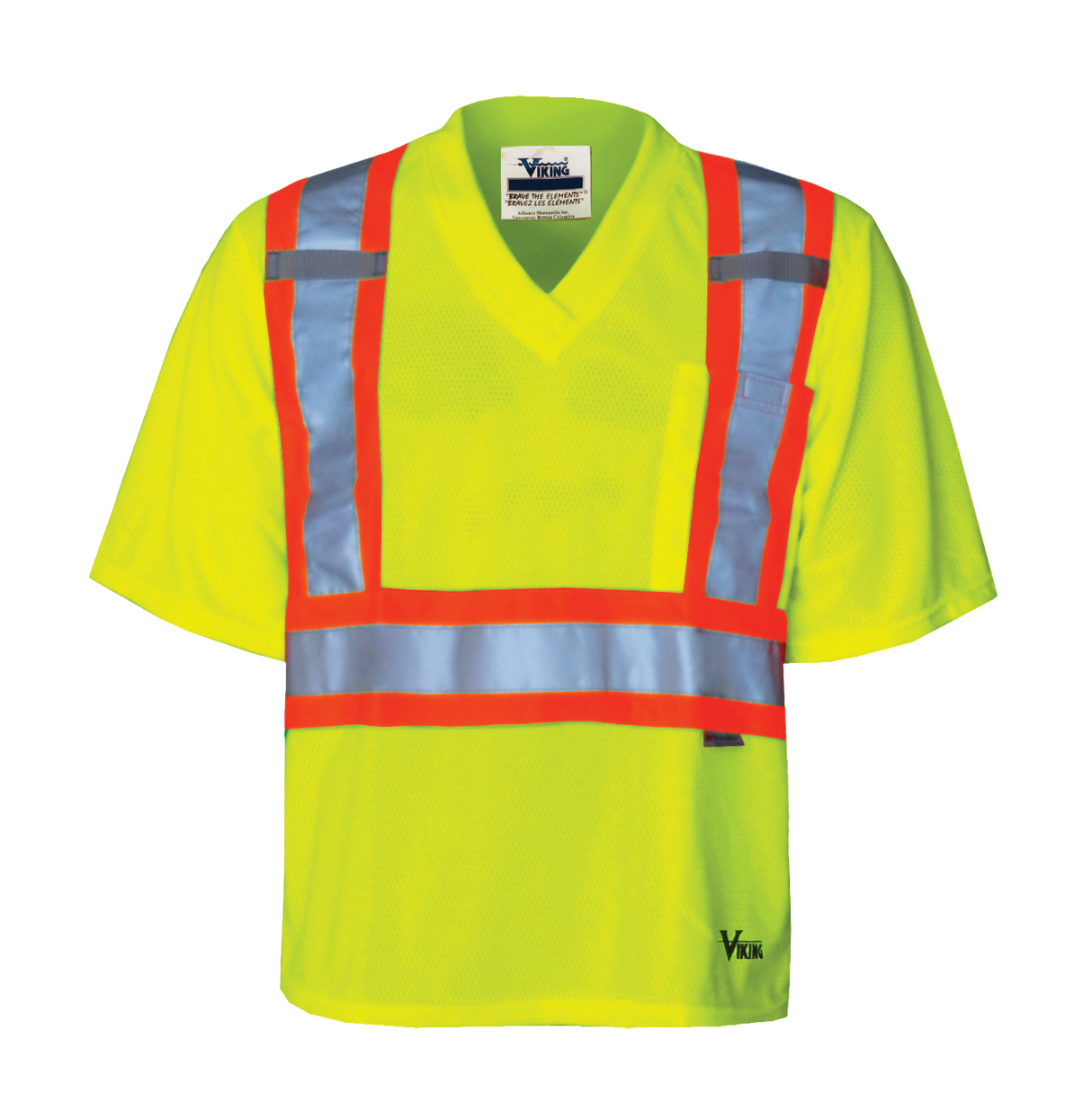 Viking® V-Neck Safety Short Sleeve T-Shirt, Style 6005