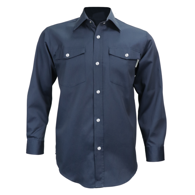 Long Sleeve Work Shirt with Snaps by GATTS Workwear - Style 625S