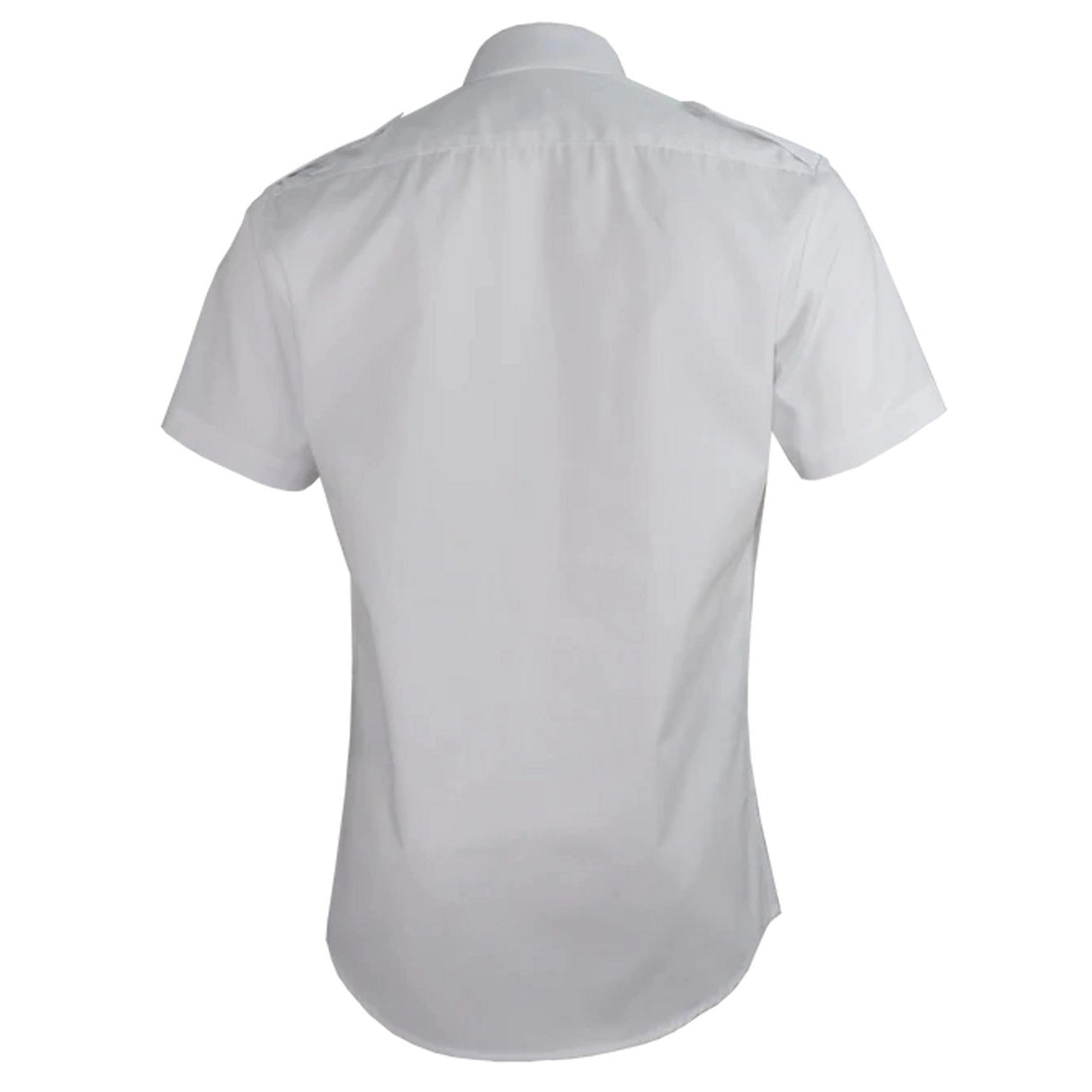 White Military Short Sleeve Shirt by GATTS Workwear - Style 657