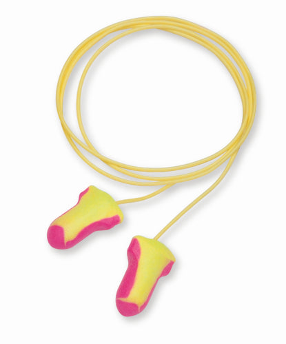 Laser Lite® Multi-Colour Foam Earplugs - Corded - 100 Pairs/Box
