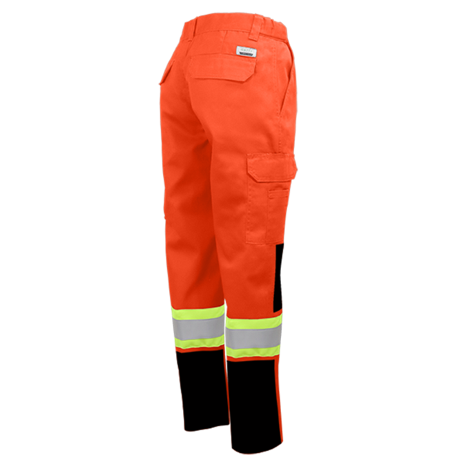 Hi-Vis Cargo Pant w/Reflective Striping by GATTS Workwear - Style MRB-011X4R