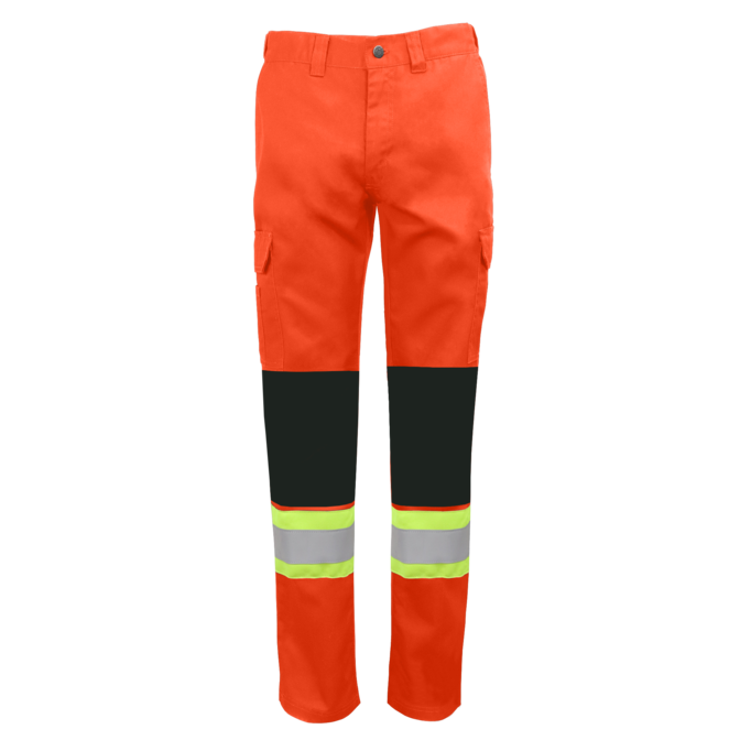 Hi-Vis Cargo Pant w/Reflective Striping by GATTS Workwear - Style MRB-011X4R