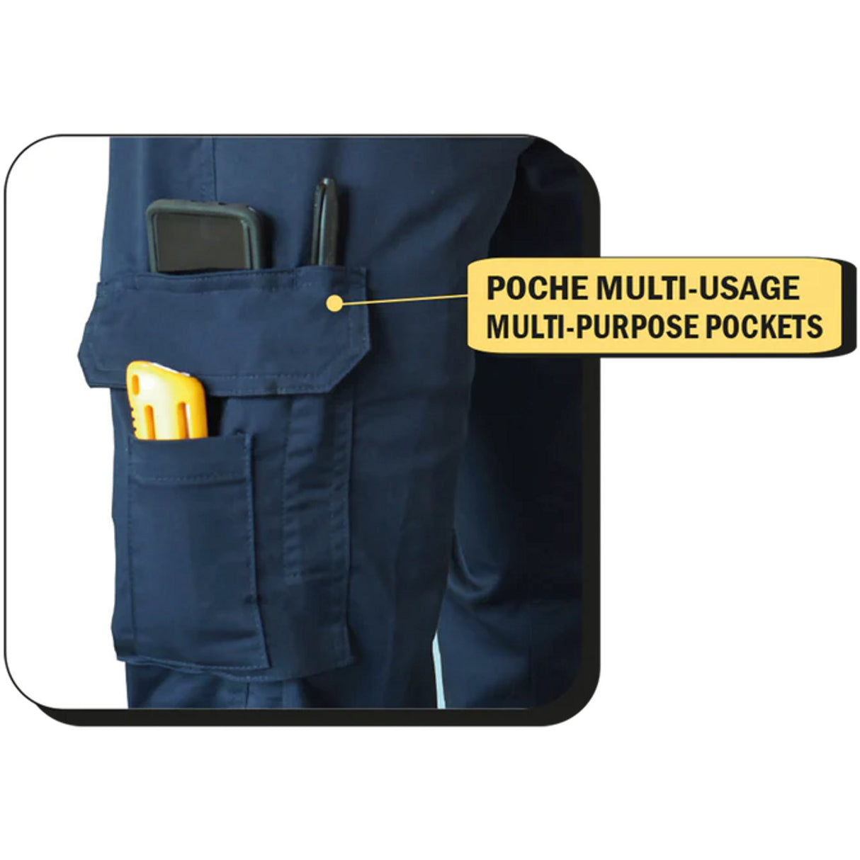 Stretch Cargo Shorts by GATTS Workwear - Style 011EXS