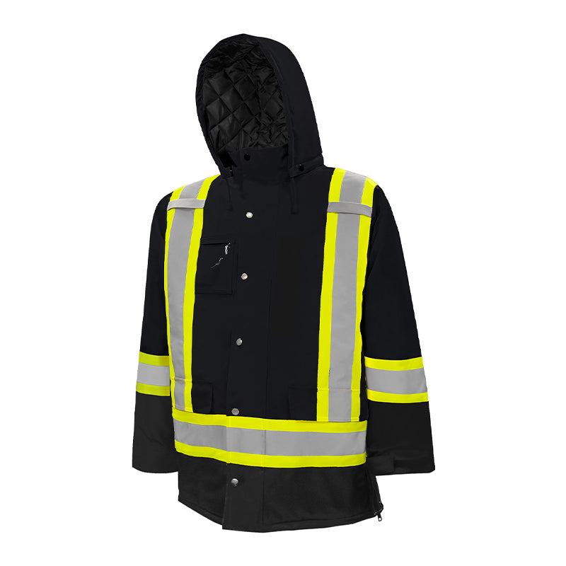 Hi-Vis Winter Traffic Parka by Ground Force - Style TP1