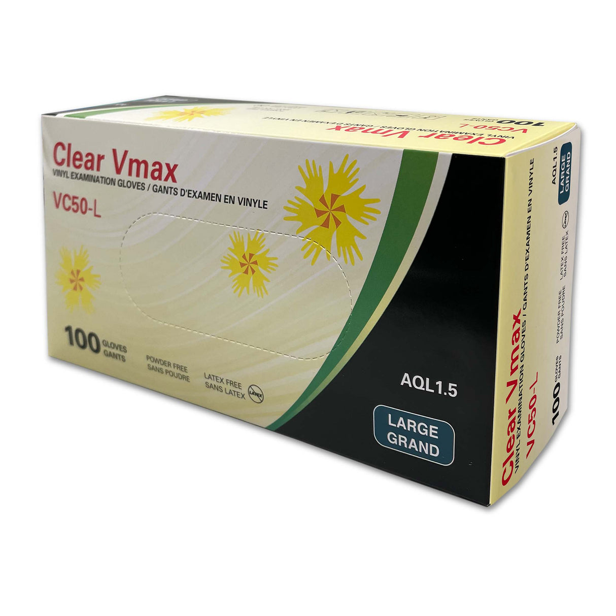 Clear Max Vinyl Examination Gloves - Style VC50 - 5 Mil