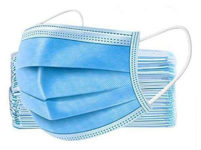 3-Ply Ear-Loop Masks - Blue