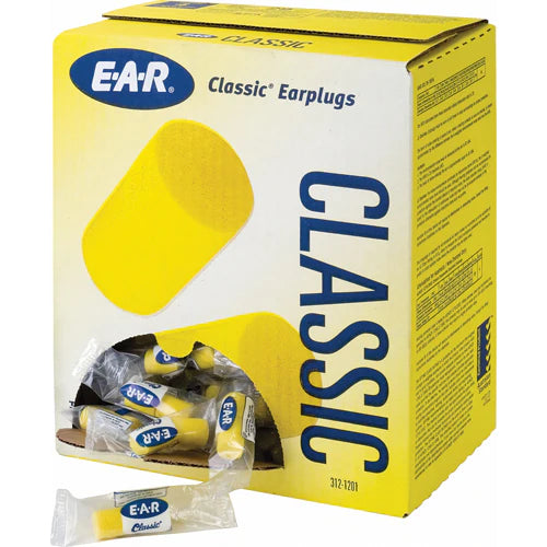 3M™ E-A-R™ Classic Earplugs, 312-1201, yellow, uncorded