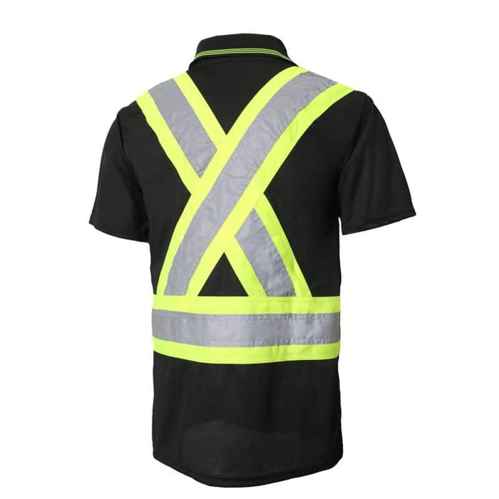 Hi-Vis Short Sleeve Polo Shirt by Jackfield - Style 10-701R