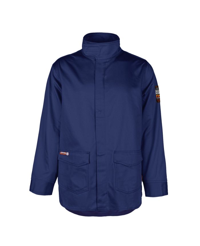 Navy Long Welders Jacket by Terra Workwear - Style 100333