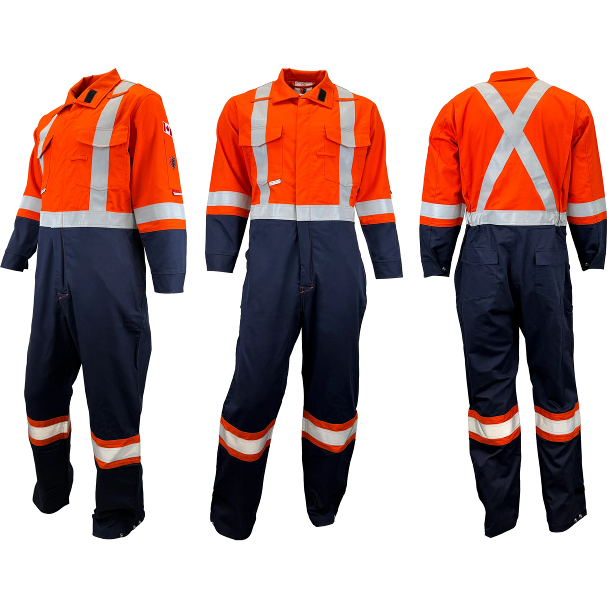 Atlas Guardian® FR/AR Hi Vis 2 Tone Coveralls - By Atlas Workwear Style 1076