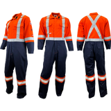 Atlas Guardian® FR/AR Hi Vis 2 Tone Coveralls - By Atlas Workwear Style 1076
