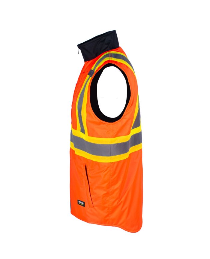 Hi-Vis Insulated Reversible Vest by TERRA Workwear - Style 116625