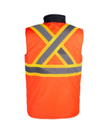 Hi-Vis Insulated Reversible Vest by TERRA Workwear - Style 116625