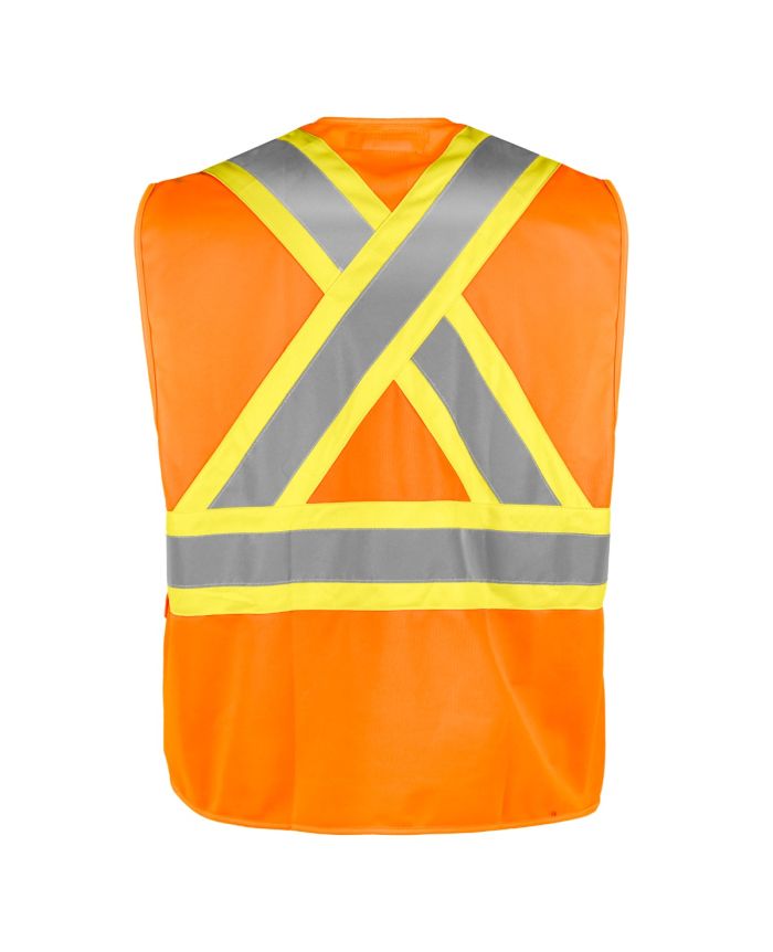 Hi-Vis Safety Vest With Zipper by TERRA Workwear - Style 116629