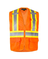 Hi-Vis Safety Vest With Zipper by TERRA Workwear - Style 116629