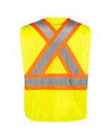 Hi-Vis Safety Vest With Zipper by TERRA Workwear - Style 116629