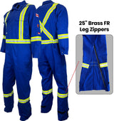 Atlas Guardian FR/AR Coveralls w/ Leg Zippers - By Atlas Workwear Style 1272