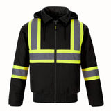 CX2 International - Cotton Canvas Hi-Vis Bomber Jacket w/ Detachable Hood - Style L01290