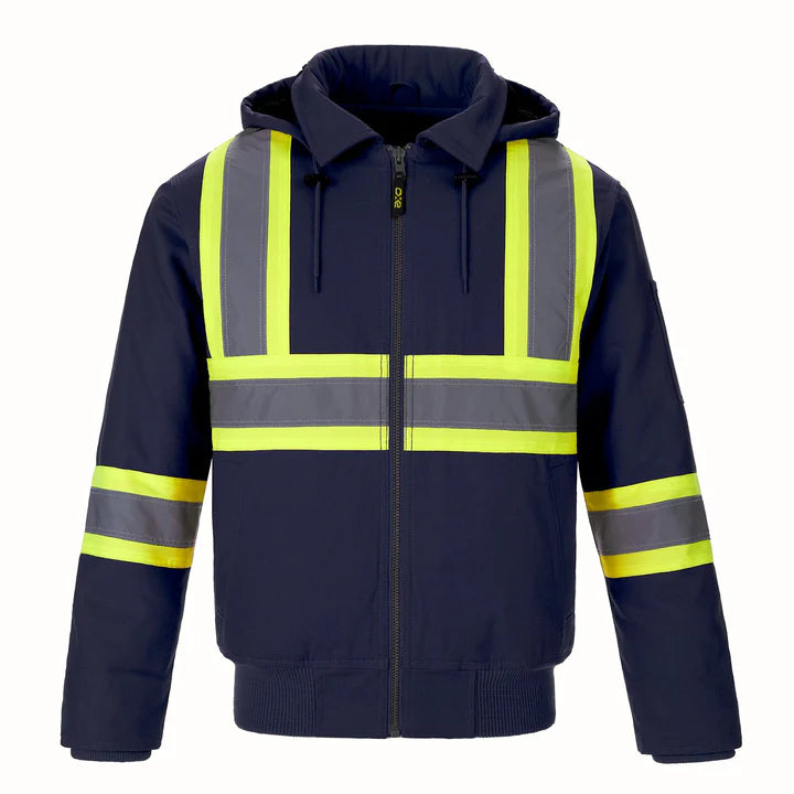 CX2 International - Cotton Canvas Hi-Vis Bomber Jacket w/ Detachable Hood - Style L01290