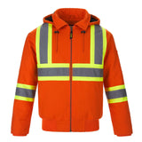 CX2 International - Cotton Canvas Hi-Vis Bomber Jacket w/ Detachable Hood - Style L01290