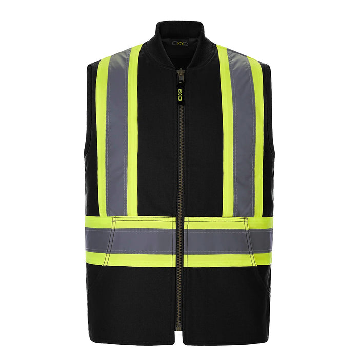 CX2 Titan Men s Hi Vis Cotton Canvas Vest with Sherpa Lining Style L01295 Black 4X Large