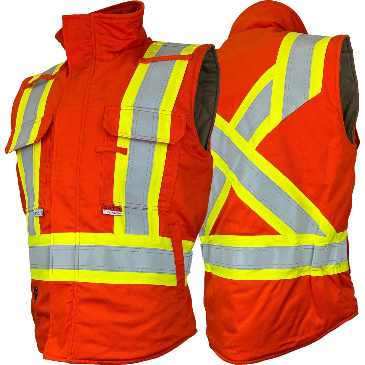 Atlas Guardian FR/AR 4” Hi Vis Insulated Vest - Style 21944OR