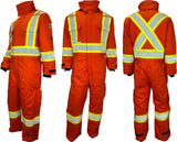 Atlas Guardian FR/AR 4” Hi Vis Insulated Coverall - By Atlas Workwear Style 21954