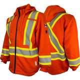 Atlas Guardian FR/AR 4” Hi Vis Fleece Hoodie by Atlas Workwear - 4024OR
