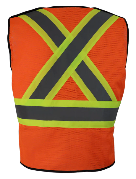 Hi-Vis 5 Point Tear-Away Safety Vest by Gatts Workwear - Style 500X4