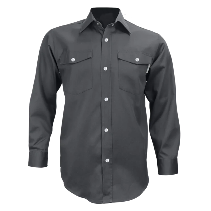 Long Sleeve Work Shirt with Snaps by GATTS Workwear - Style 625S