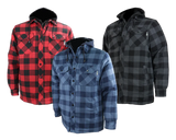 Flannel Lined Shirt with Hood by GATTS Workwear - Style626DCF