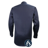 Dark Navy Welder's Work Shirt Long Sleeve by GATTS Workwear - Style 629FR