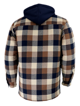 Flannel Lined Shirt with Hood by GATTS Workwear - Style 630DCF
