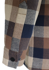 Flannel Lined Shirt with Hood by GATTS Workwear - Style 630DCF