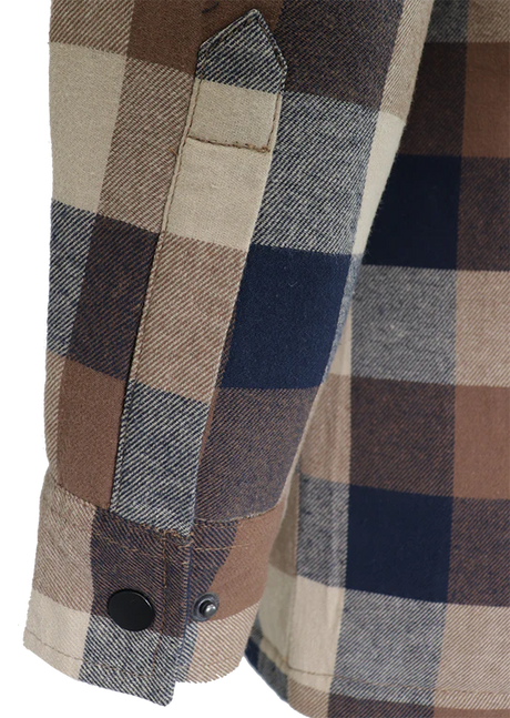 Flannel Lined Shirt with Hood by GATTS Workwear - Style 630DCF