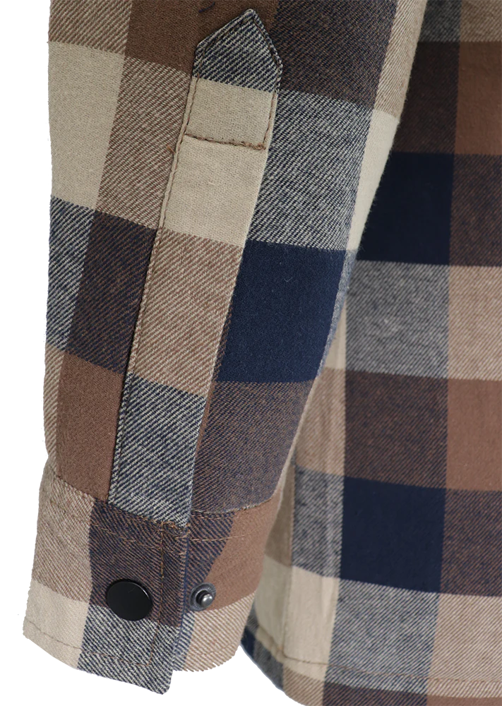 Flannel Lined Shirt with Hood by GATTS Workwear - Style 630DCF