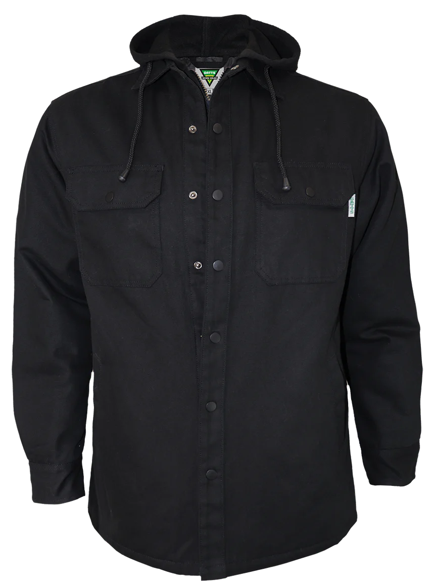 Canvas Lined Shirt with Hood by Gatts Workwear - Style 631CAD