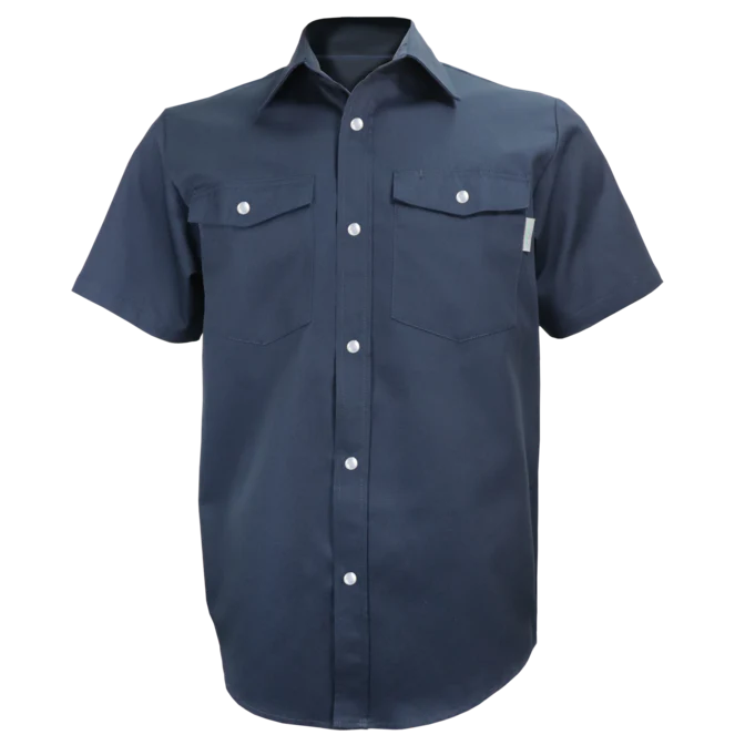 Short Sleeve Work Shirt with Snaps by GATTS Workwear - Style 650S
