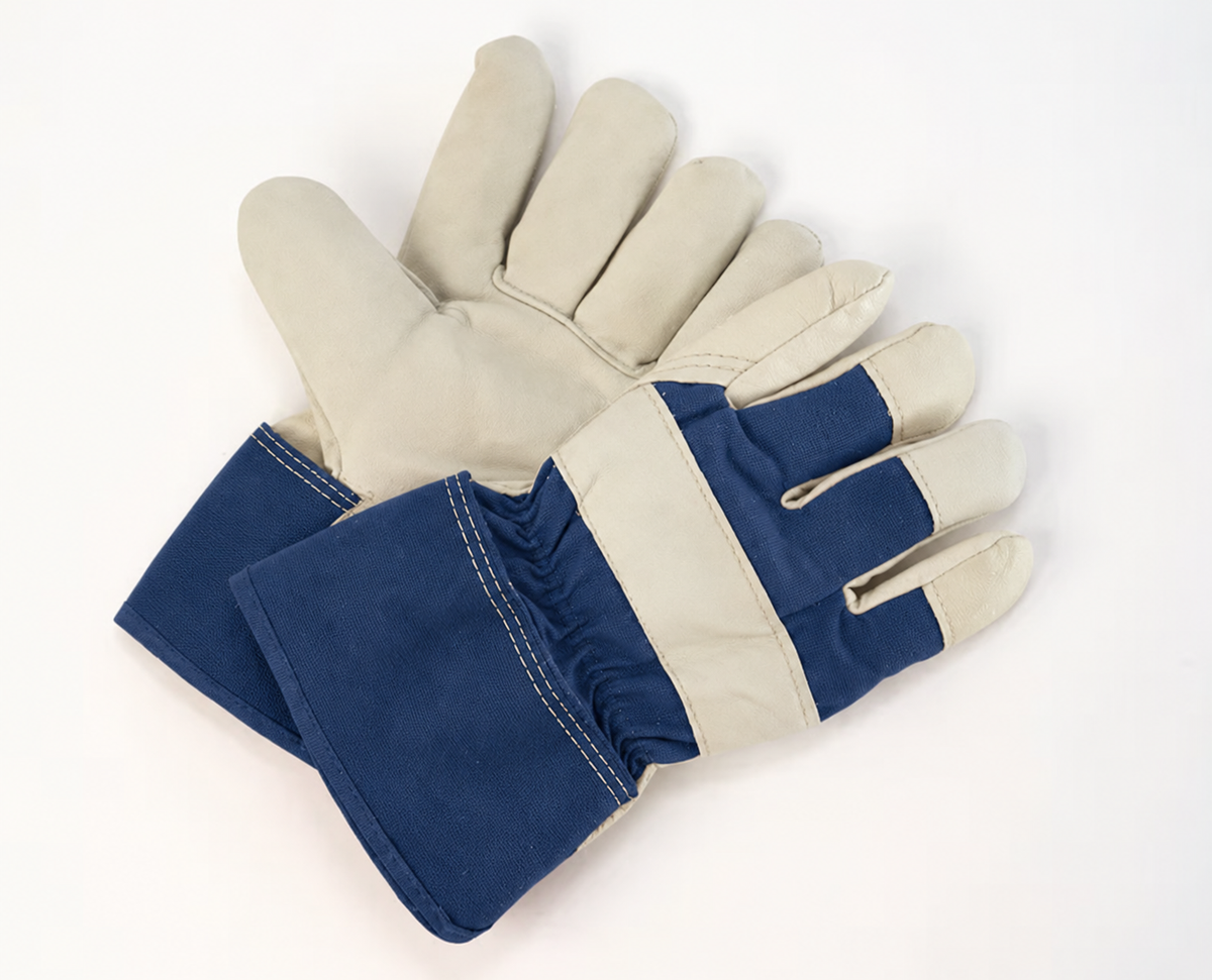 Men’s Thinsulate-lined leather fitters winter gloves — Blue