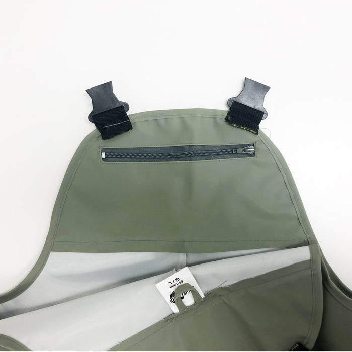 Green PVC Rain Bib Pants with Double Panel by Jackfield - Style 80-100P