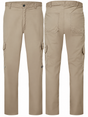 Avenger 7 oz Khaki FR cargo pants by IFR Workwear, front and back